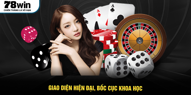 Giao diện hiện đại, bốc cục khoa học